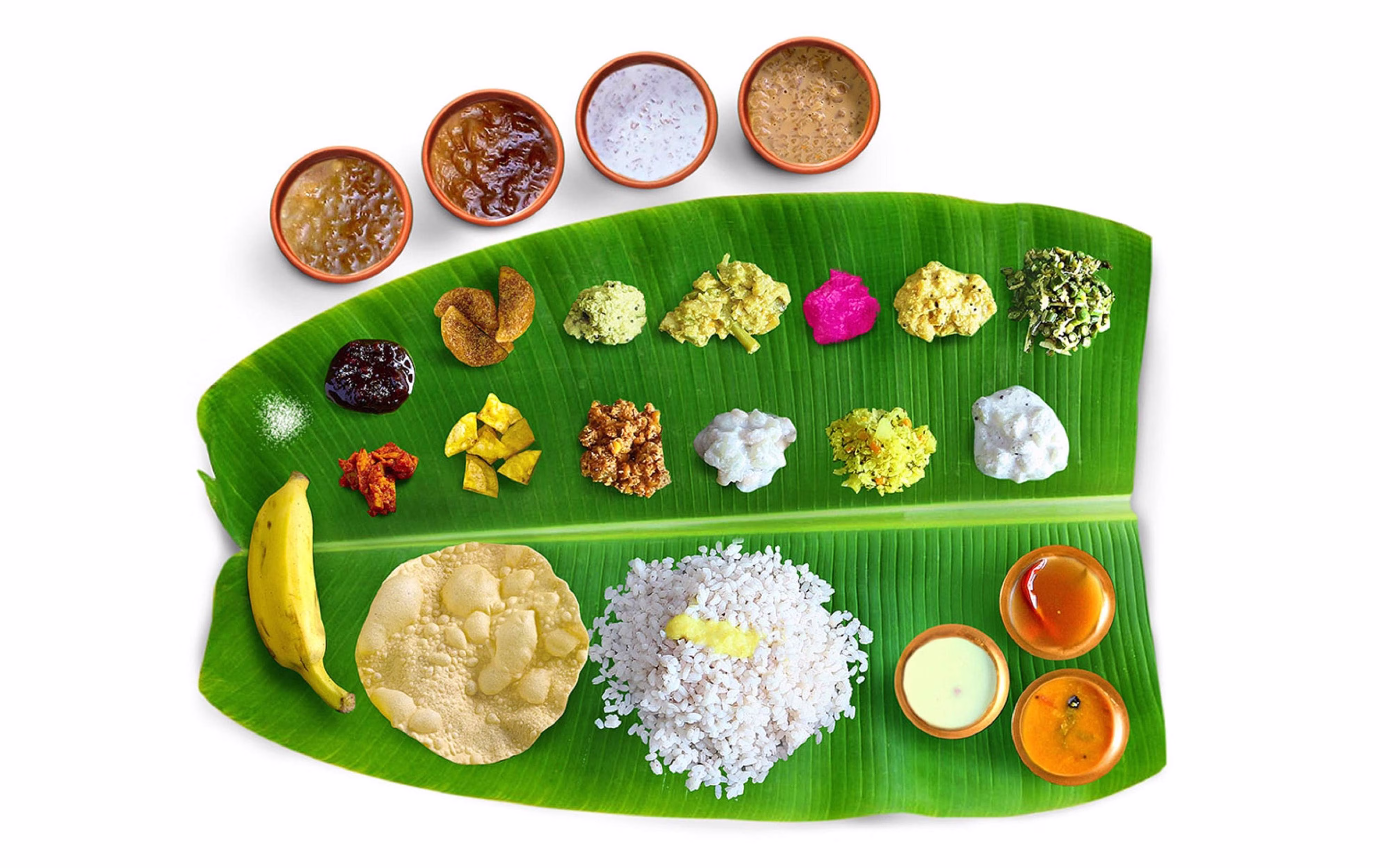 Traditional Kerala Sadya spread by Adithya Catering Kitchen